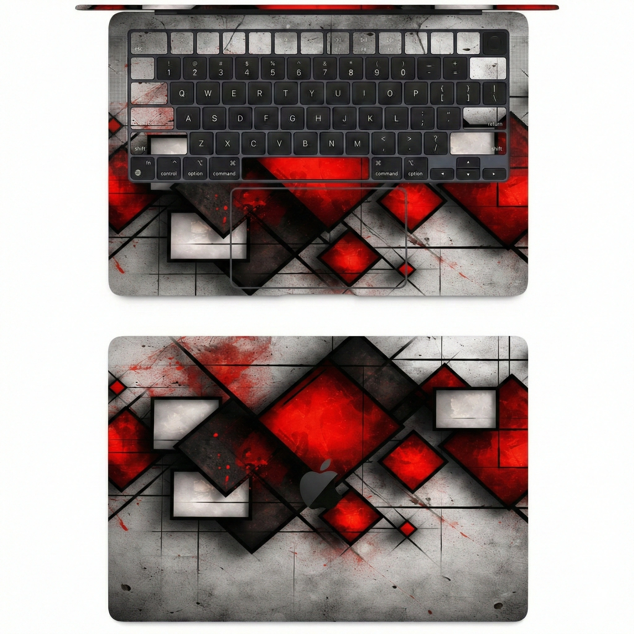 Crimson_Geometry_Laptop_Skin Crimson_Geometry_Laptop_Skin