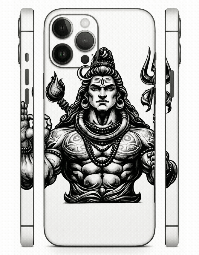 Mahadev_Shiv_Trishul_Power_Black_Art_Classic_Neon_Skin