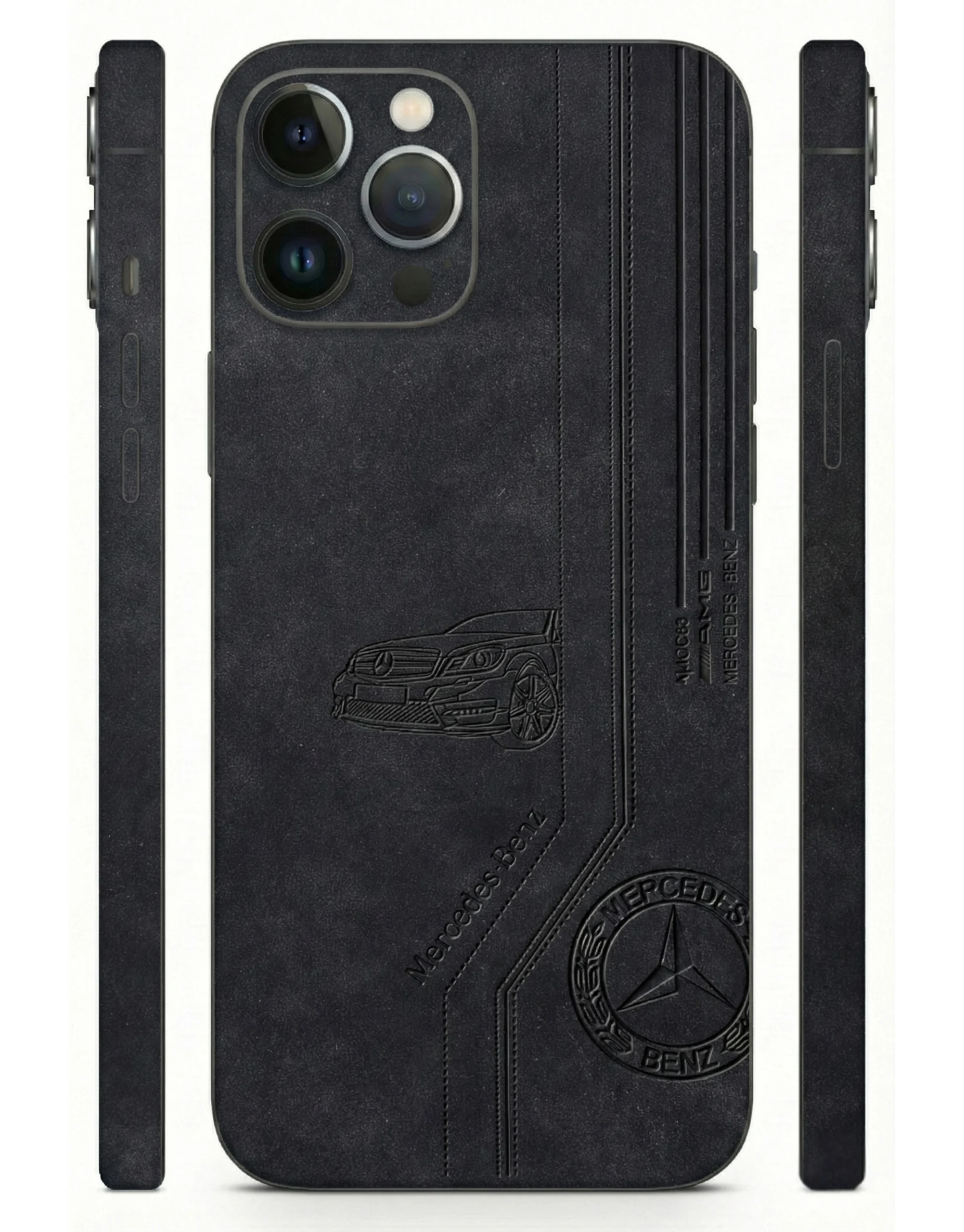 Black_Mercedes_Benz_Leather_Mobile_Skin