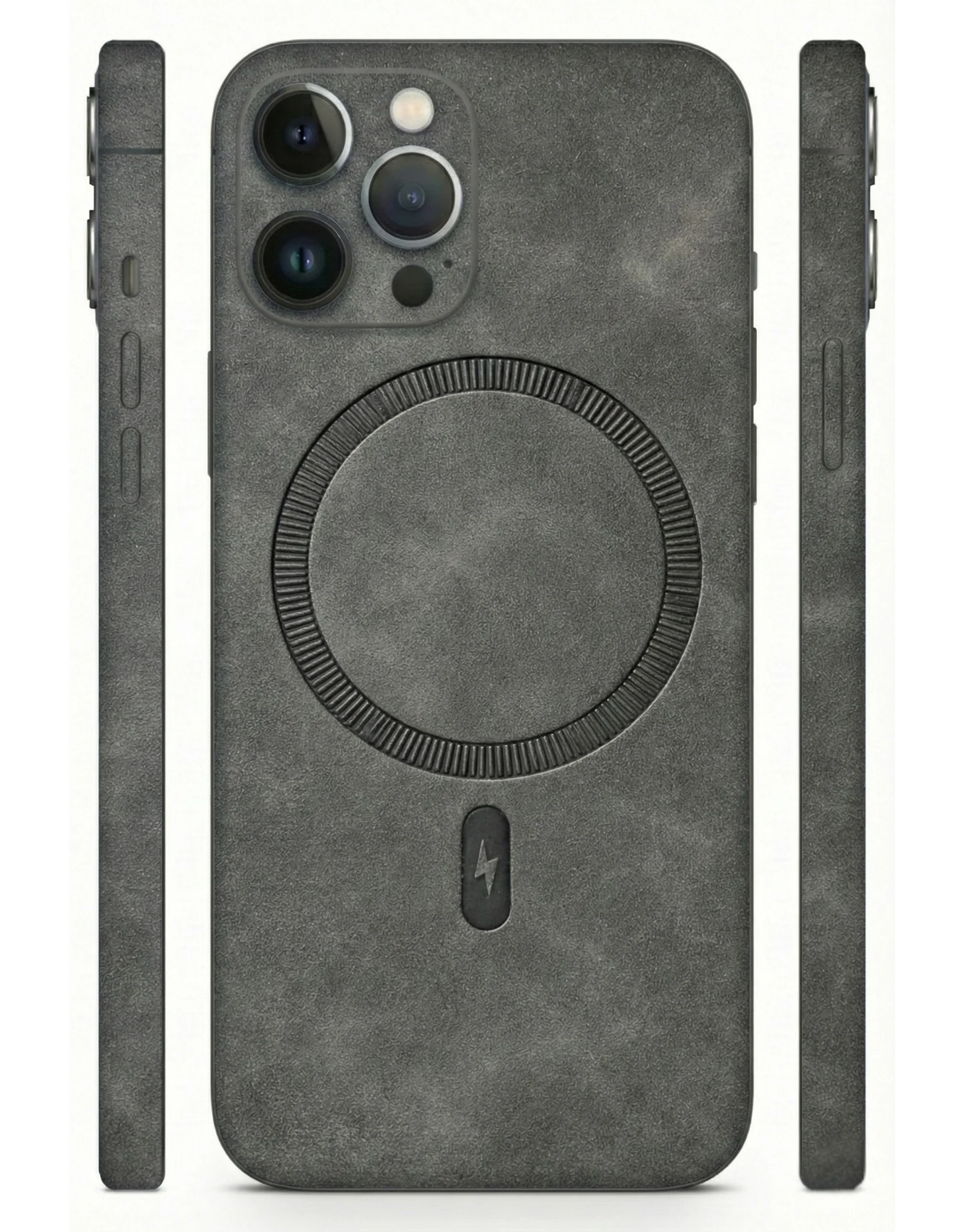 Charcoal_Grey_Magsafe_Ring_Leather_Mobile_Skin