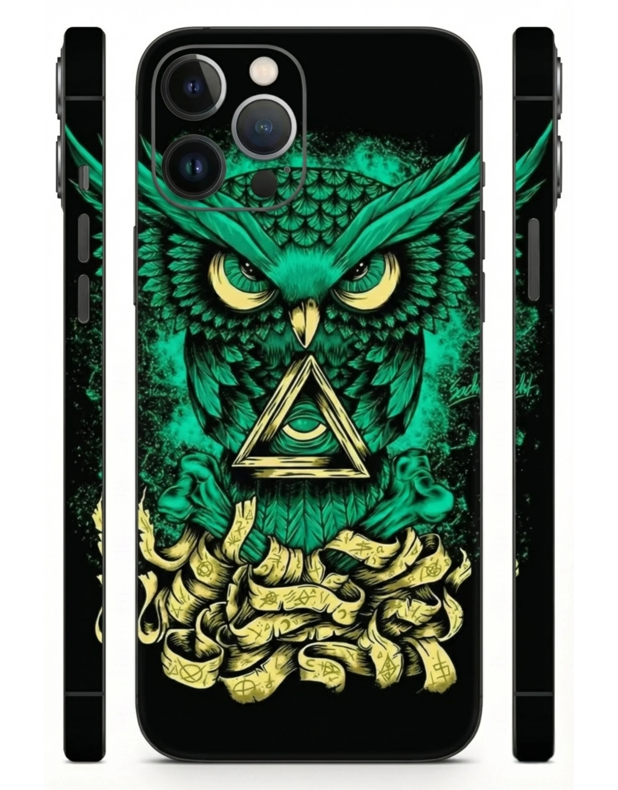 Emerald_Owl_Mystic_3D_Mobile_Skin