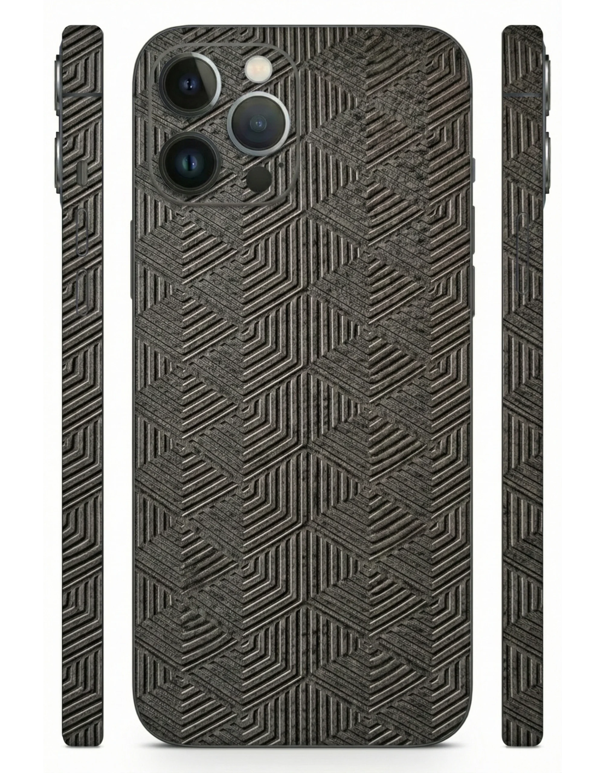 Geometric_Hex_Pattern_Leather_Mobile_Skin