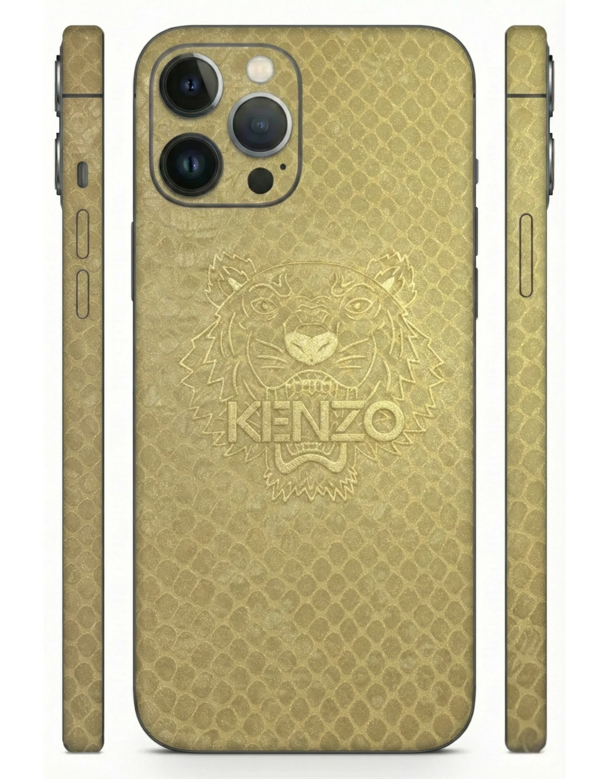 Gold_Kenzo_Tiger_Embossed_Leather_Mobile_Skin