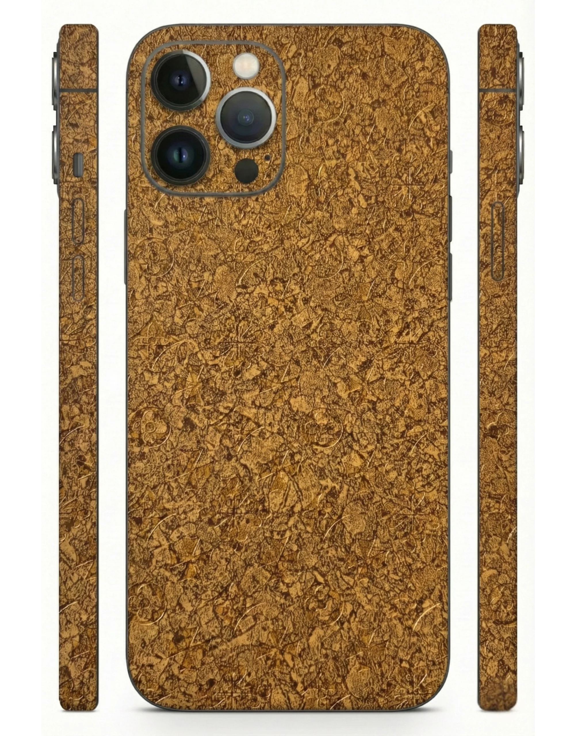 Golden_Textured_Leather_Mobile_Skin