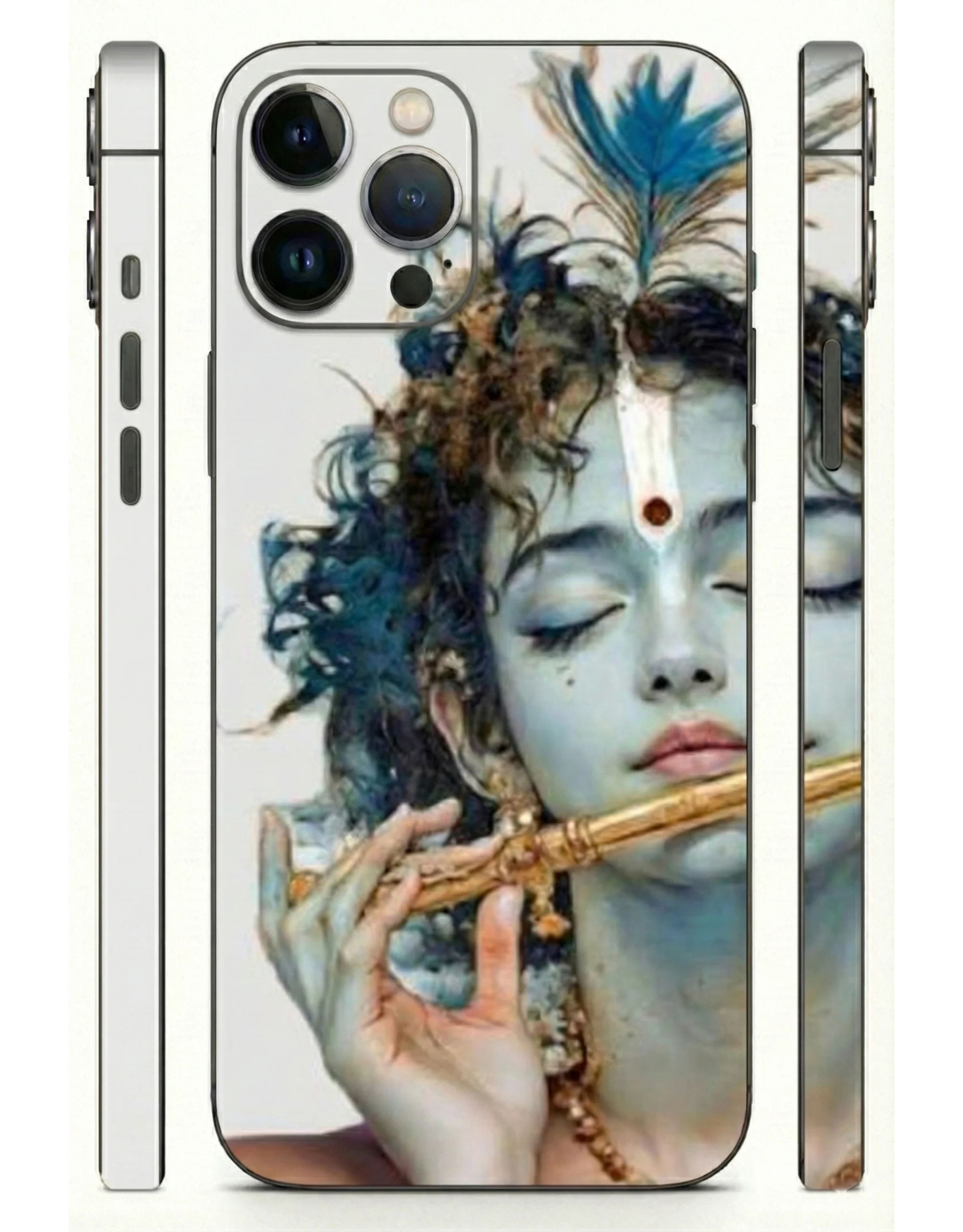Krishna_Serene_Flute_Art_3D_Mobile_Skin