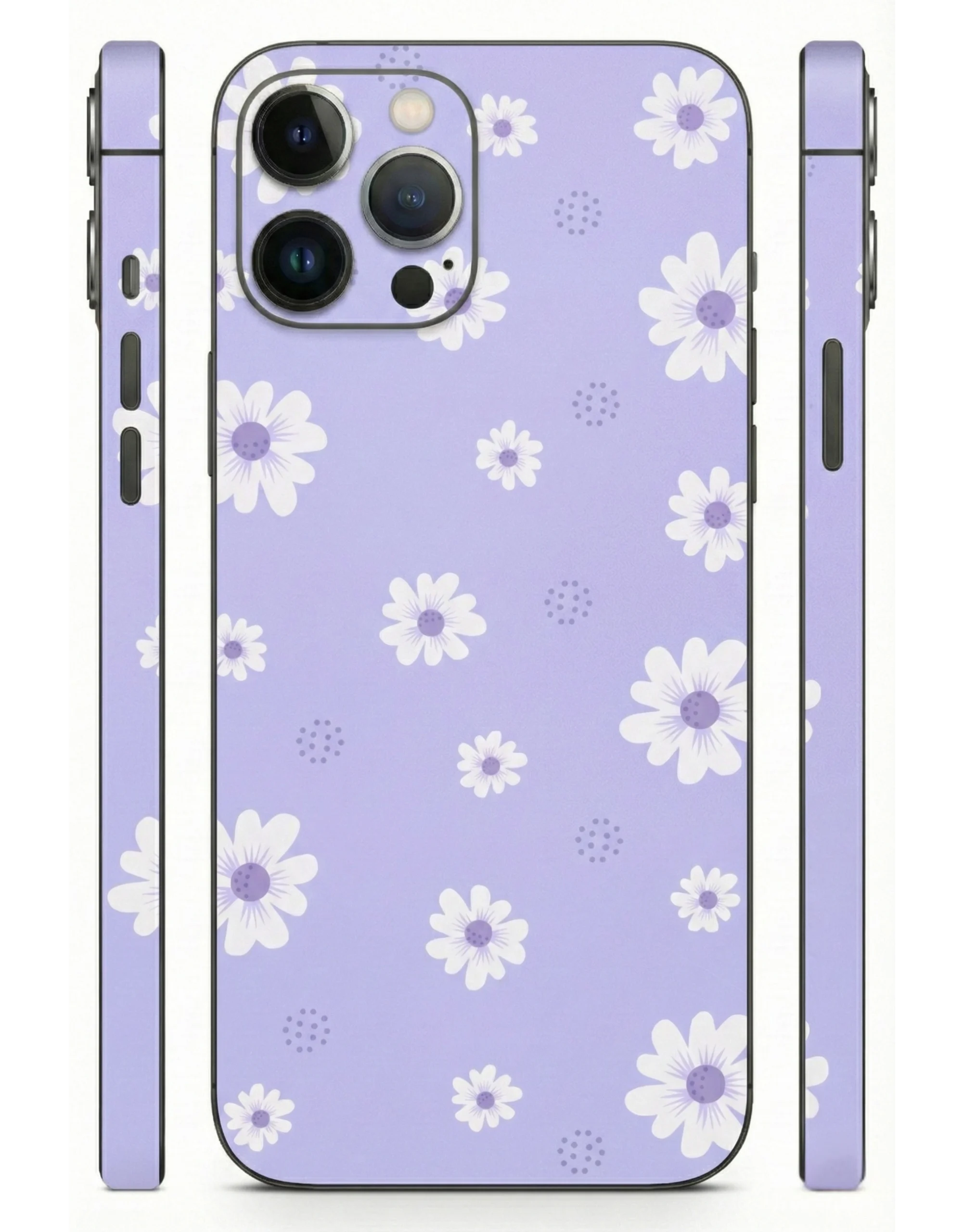 Lavender_Floral_Pattern_Matte_Mobile_Skin