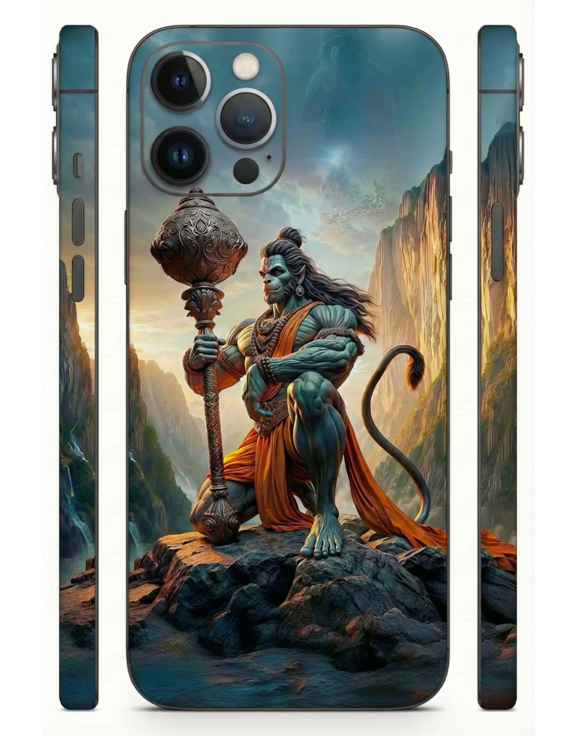 Lord_Hanuman_Divine_Power_3D_Mobile_Skin