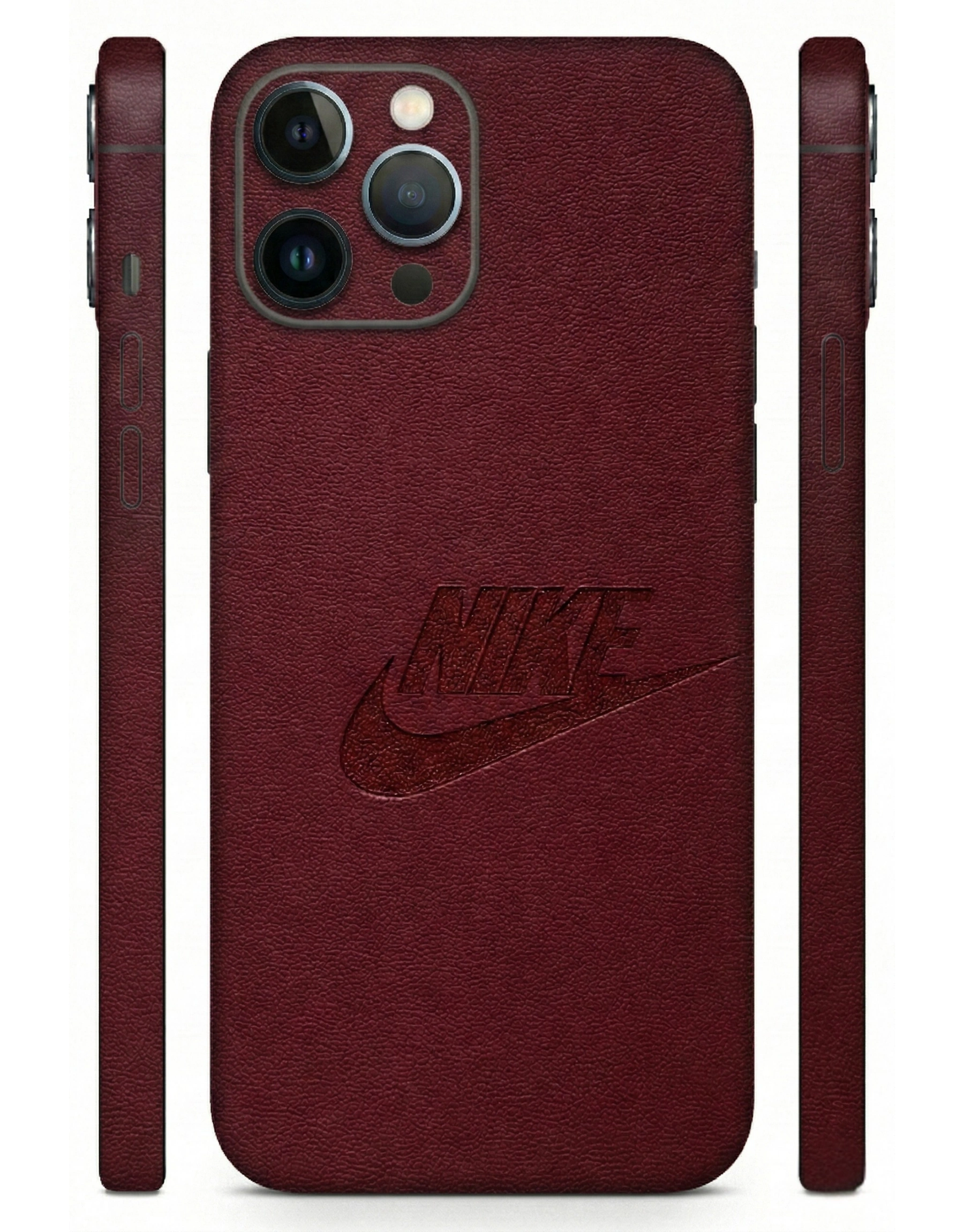 Maroon_Nike_Premium_Leather_Mobile_Skin