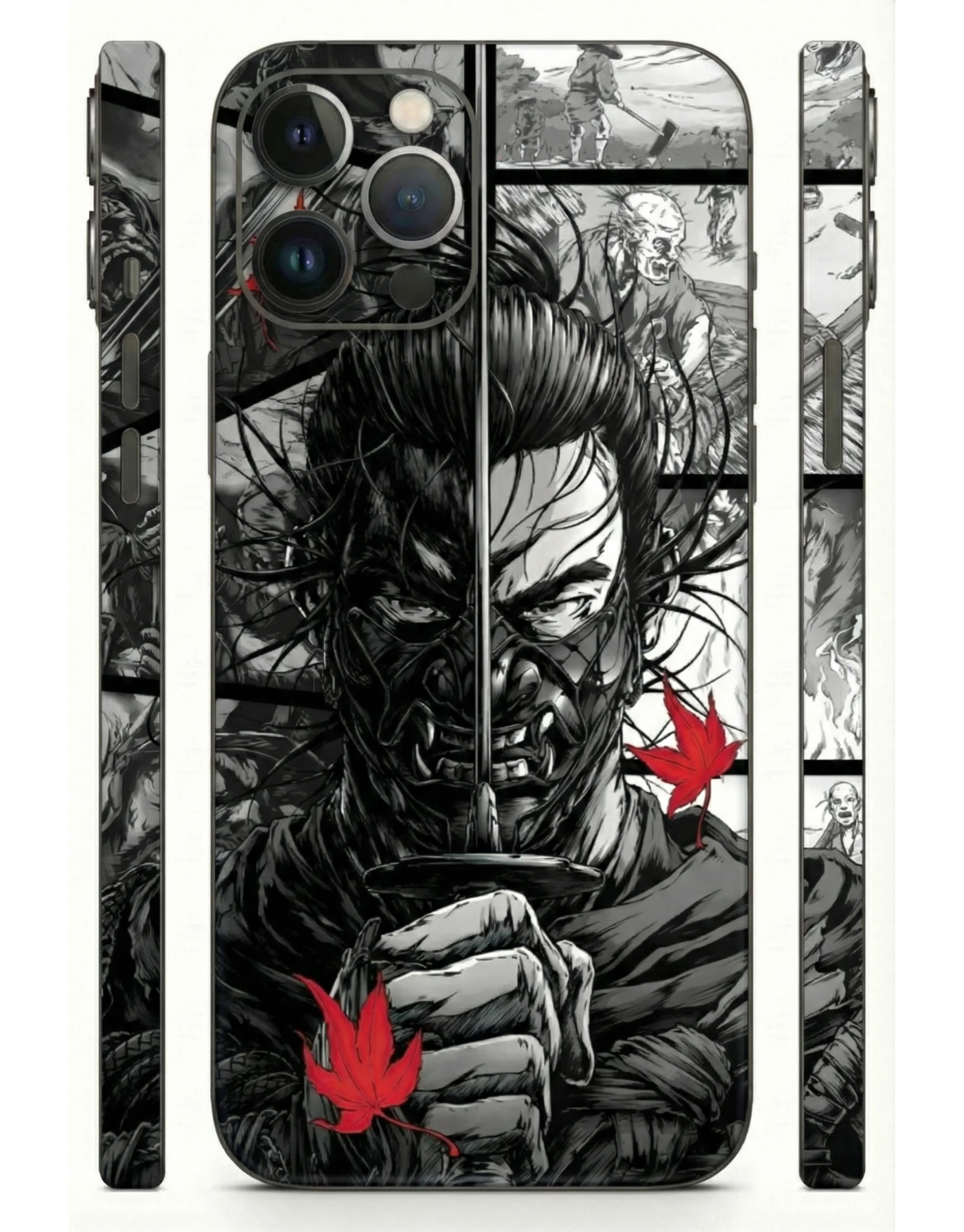 Samurai_Warrior_Dark_Art_3D_Mobile_Skin
