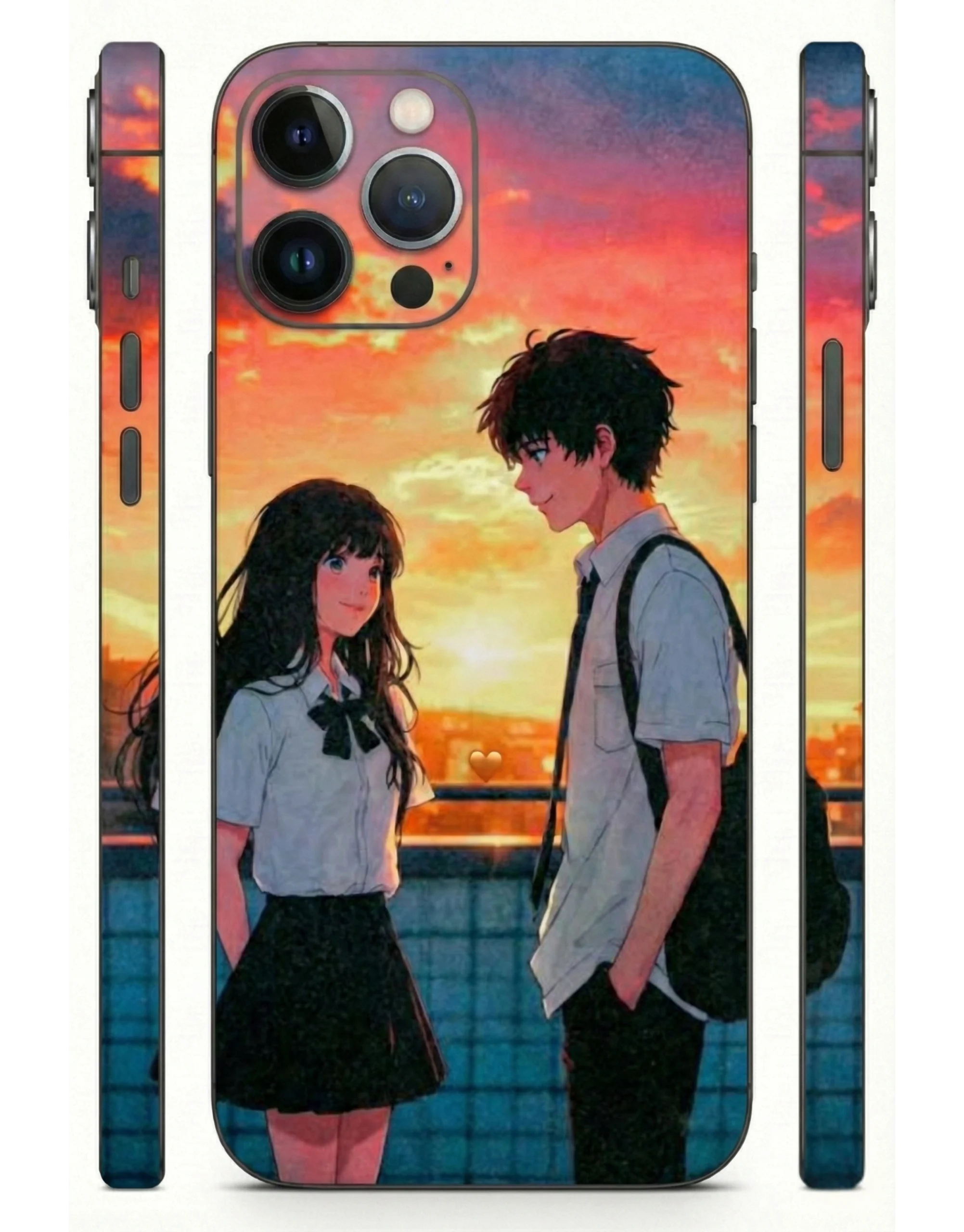 Sunset_Anime_Love_3D_Mobile_Skin