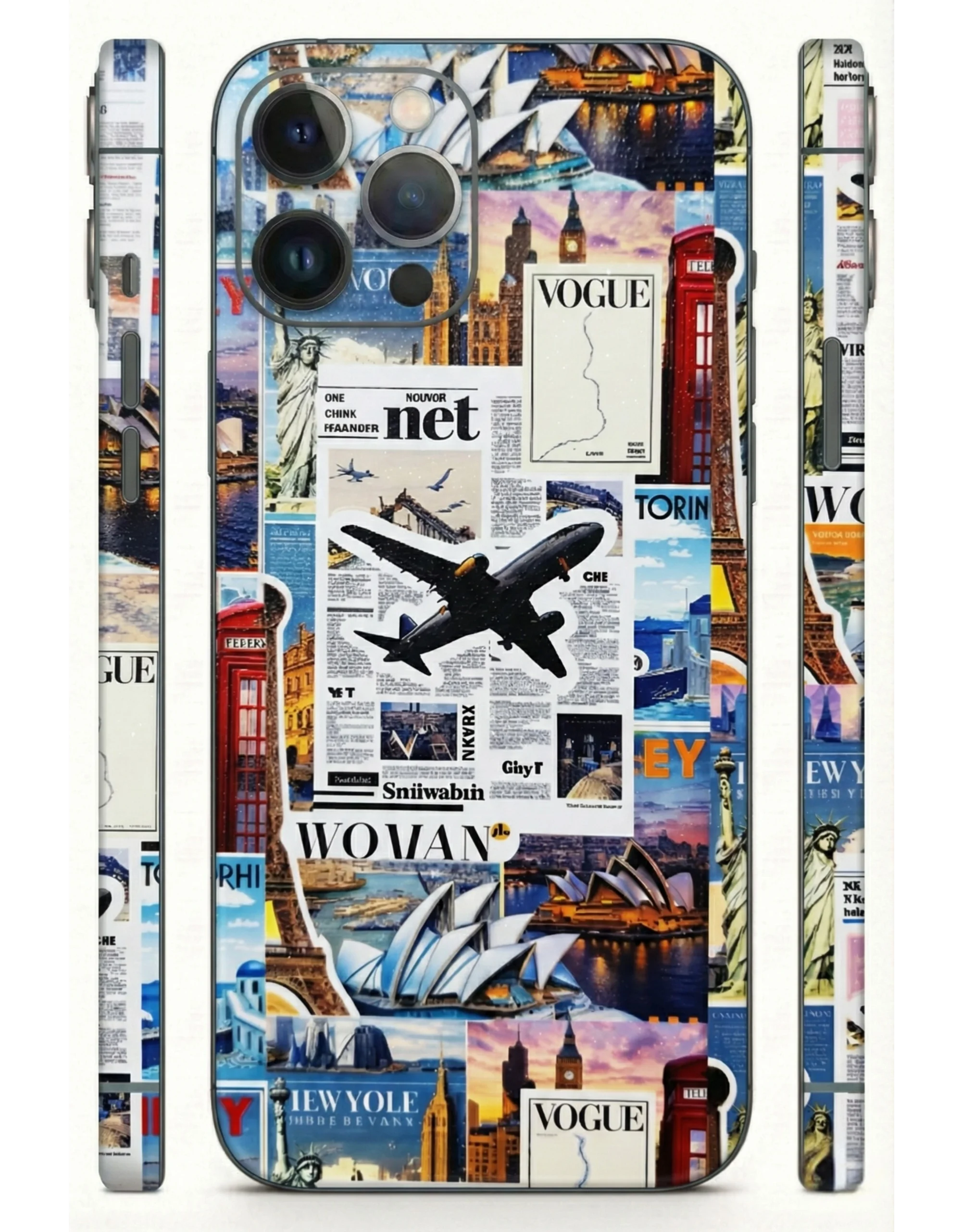World_Travel_Magazine_Collage_3D_Sparkel_Mobile_Skin
